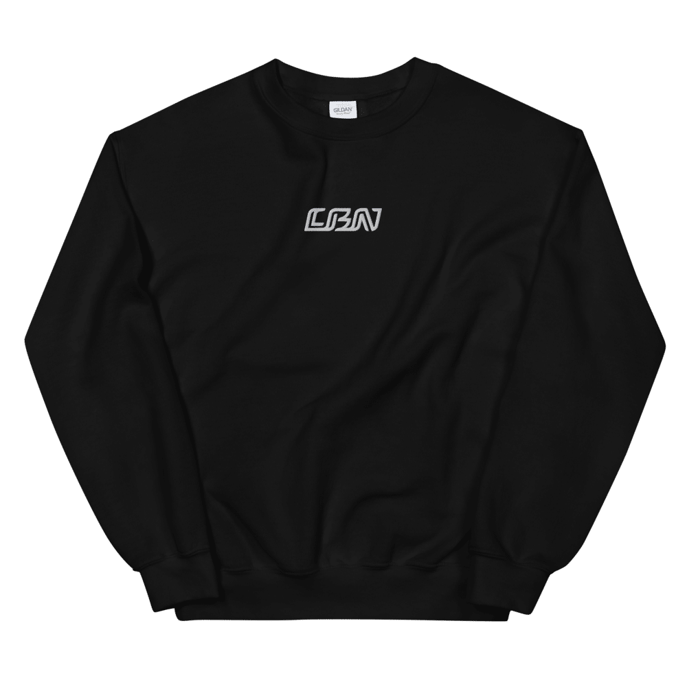unisex crew neck sweatshirt black front 6144754ad4bcf
